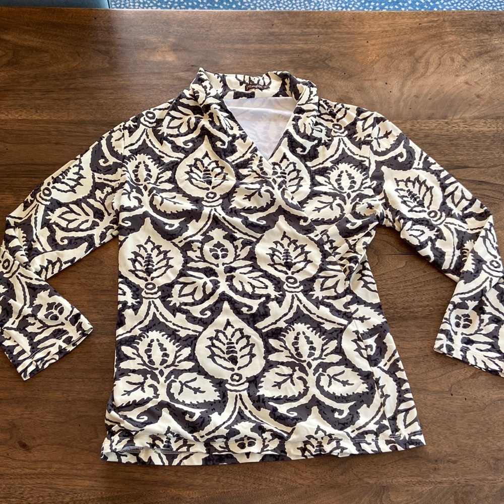 J McLaughlin faux wrap Catalina cloth top